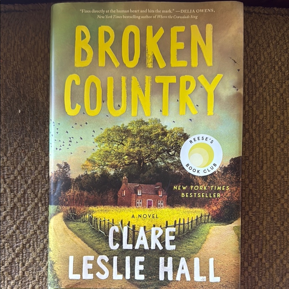 Broken Country by Clare Leslie Hall - Yellow and Green Cover